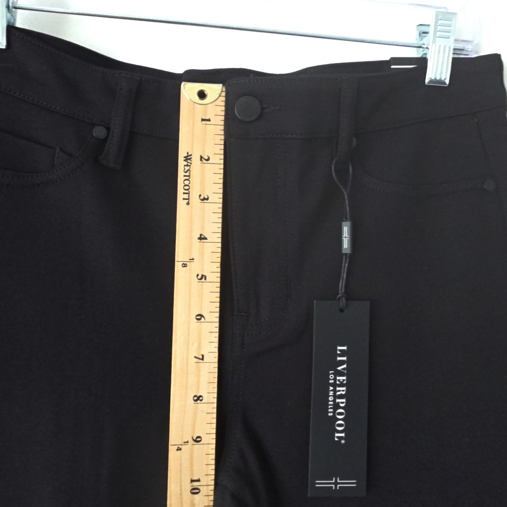 Liverpool Los Angeles Ponte Skinny Ankle Pants 8 Black NWT - Picture 9 of 9